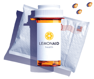 delivered envelope with lemonaid pills bottle