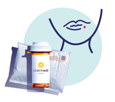 delivered envelope with lemonaid pills bottle