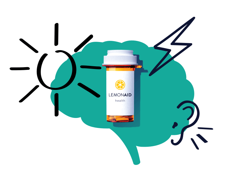 Healthy mind and Lemonaid pills bottle